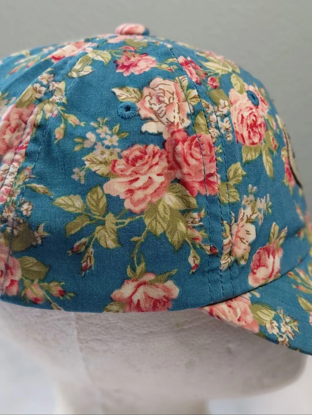 Obey Hat Rue De La Ruine Blue Floral Hat Adjustable One Size Fits Most